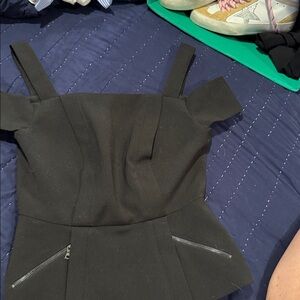 BCBGMaxAzria Black Sleeveless Top